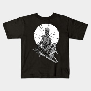 Warrior Skull Sword Kids T-Shirt